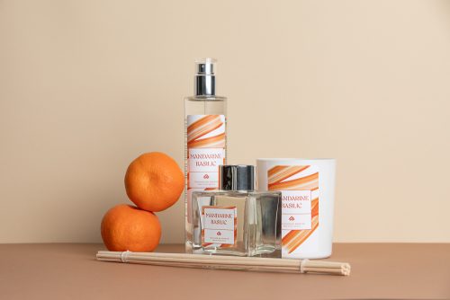 Ensemble produits parfumés Mandarine-Basilic - Touches de Parfum